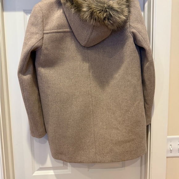 Classic J. Crew Taupe Colored Coat - Picture 4 of 5
